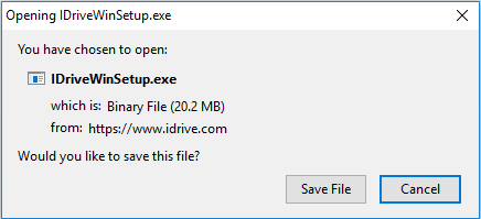 IDrive Online Backup Installation - IDriveWinSetup.exe